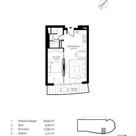 White Pearl 0.03 Apartment *